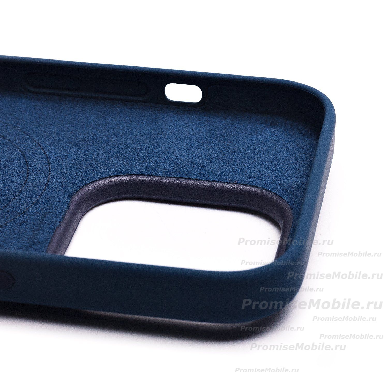 Чехол для Apple iPhone 14 Pro Max силиконовый MagSafe (анимация работает) <синий> (премиум) ― 