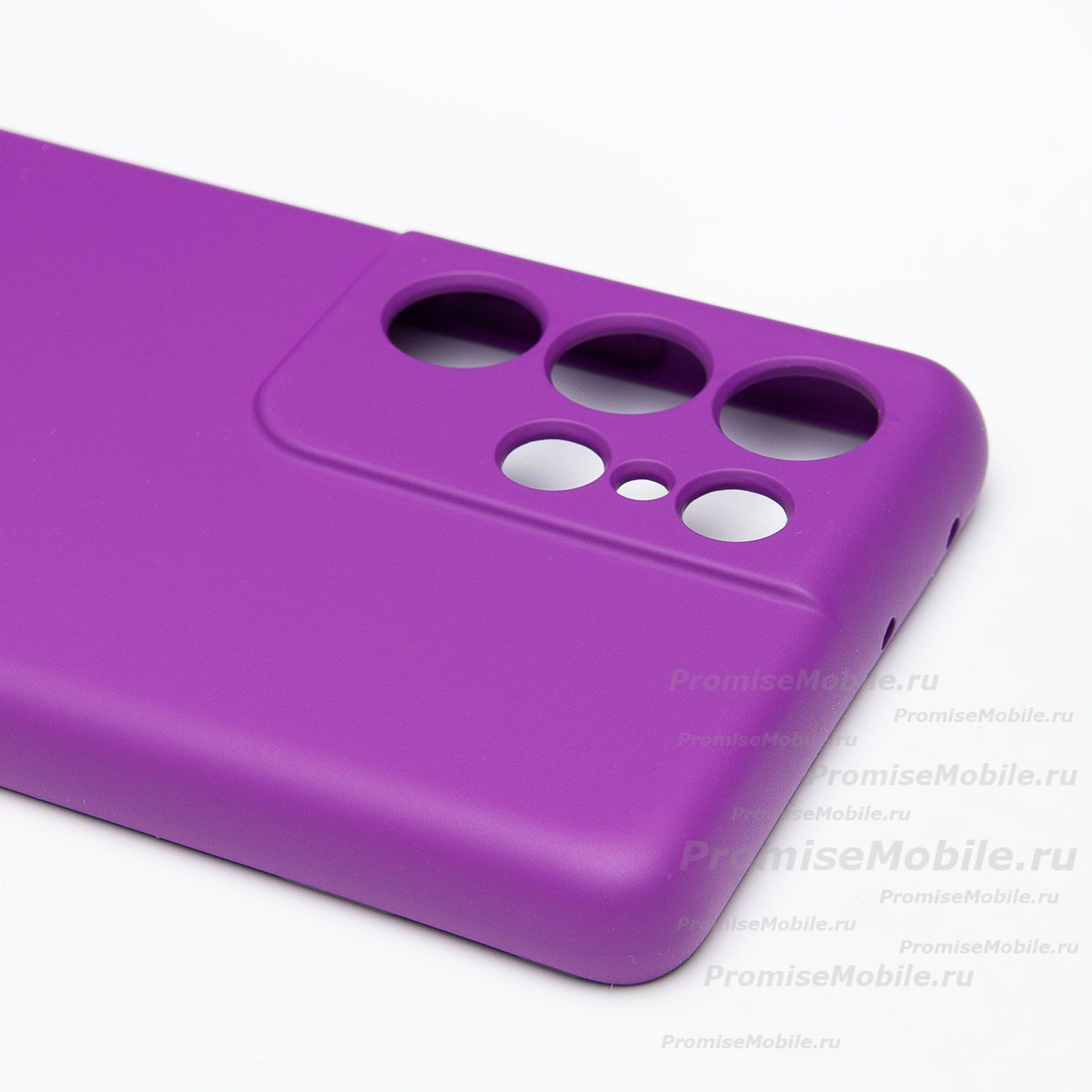 Чехол для Samsung SM-G998B (Galaxy S21 Ultra) силиконовый Soft Touch 4 <фиолетовый> ― 