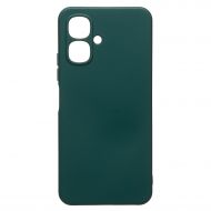Чехол для Tecno Spark Go 2 (KM4) силиконовый Soft Touch 2 с закрытой камерой <темно-зеленый>