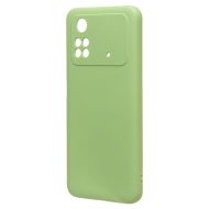 Чехол для Xiaomi Poco M4 Pro силиконовый Soft Touch 4 <светло-зеленый>