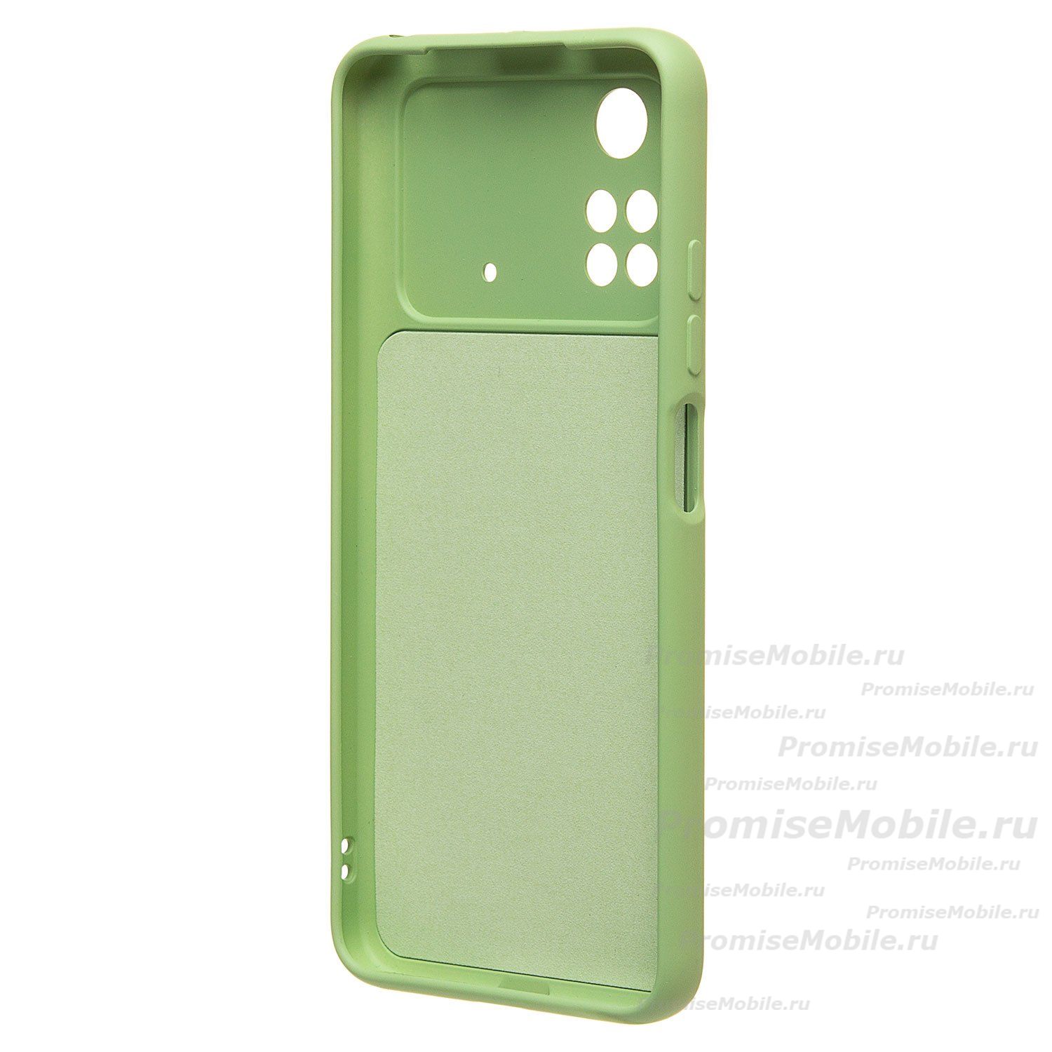 Чехол для Xiaomi Poco M4 Pro силиконовый Soft Touch 4 <светло-зеленый> ― 