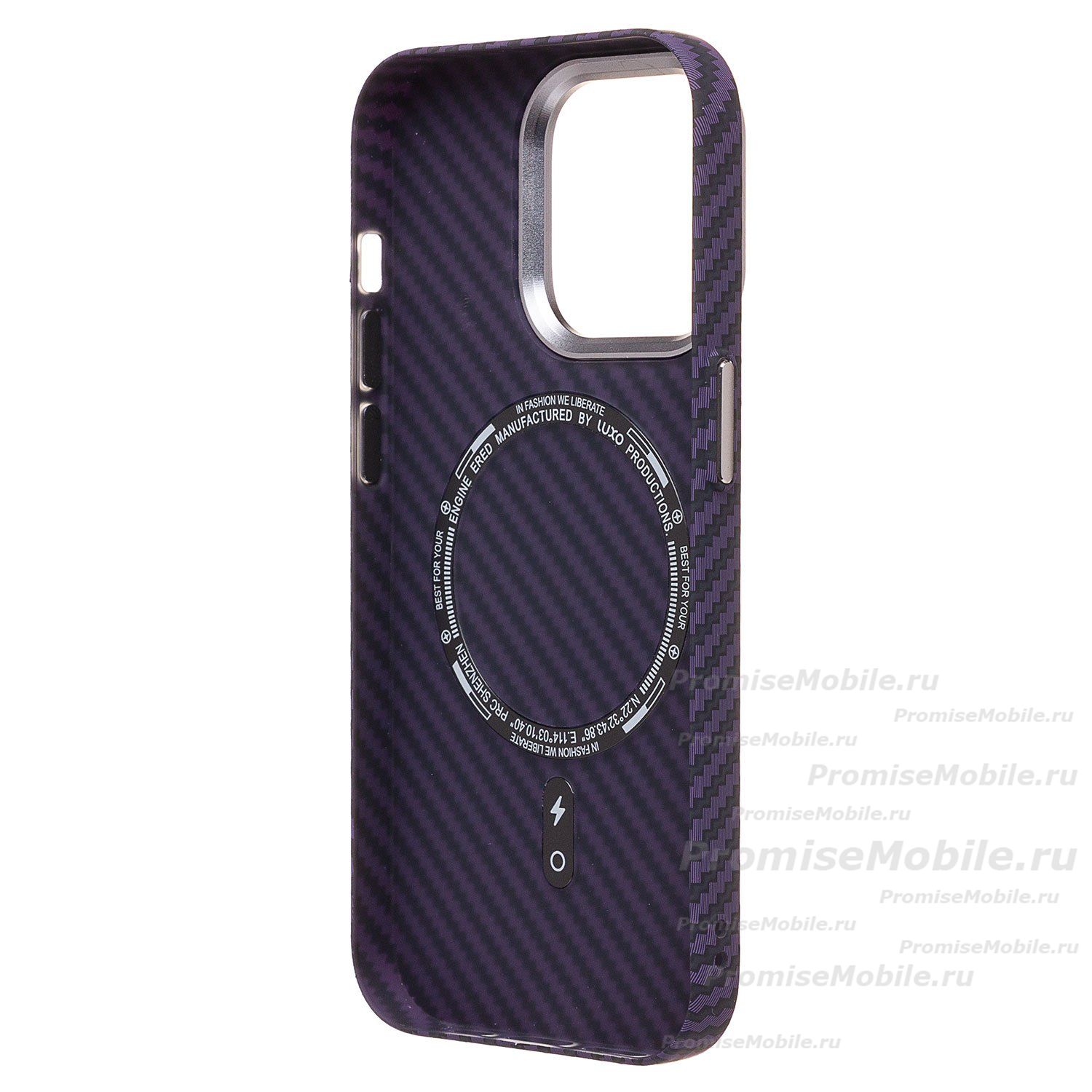 Чехол для Apple iPhone 14 Pro пластиковый Luxo Carbon (рис. 119) ― 