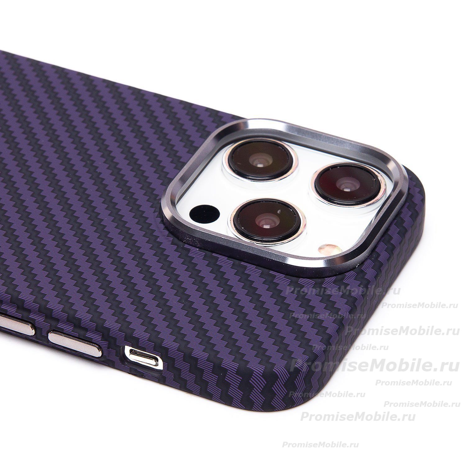 Чехол для Apple iPhone 14 Pro пластиковый Luxo Carbon (рис. 119) ― 