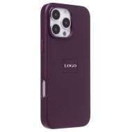 Чехол для Apple iPhone 16 Pro Max экокожа MagSafe <пурпурный> (премиум)