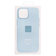 Чехол для Apple iPhone 14 силиконовый MagSafe (анимация работает) <светло-голубой> (премиум)