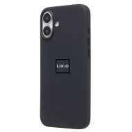 Чехол для Apple iPhone 16 Plus силиконовый MagSafe (анимация работает) <черный> (премиум)