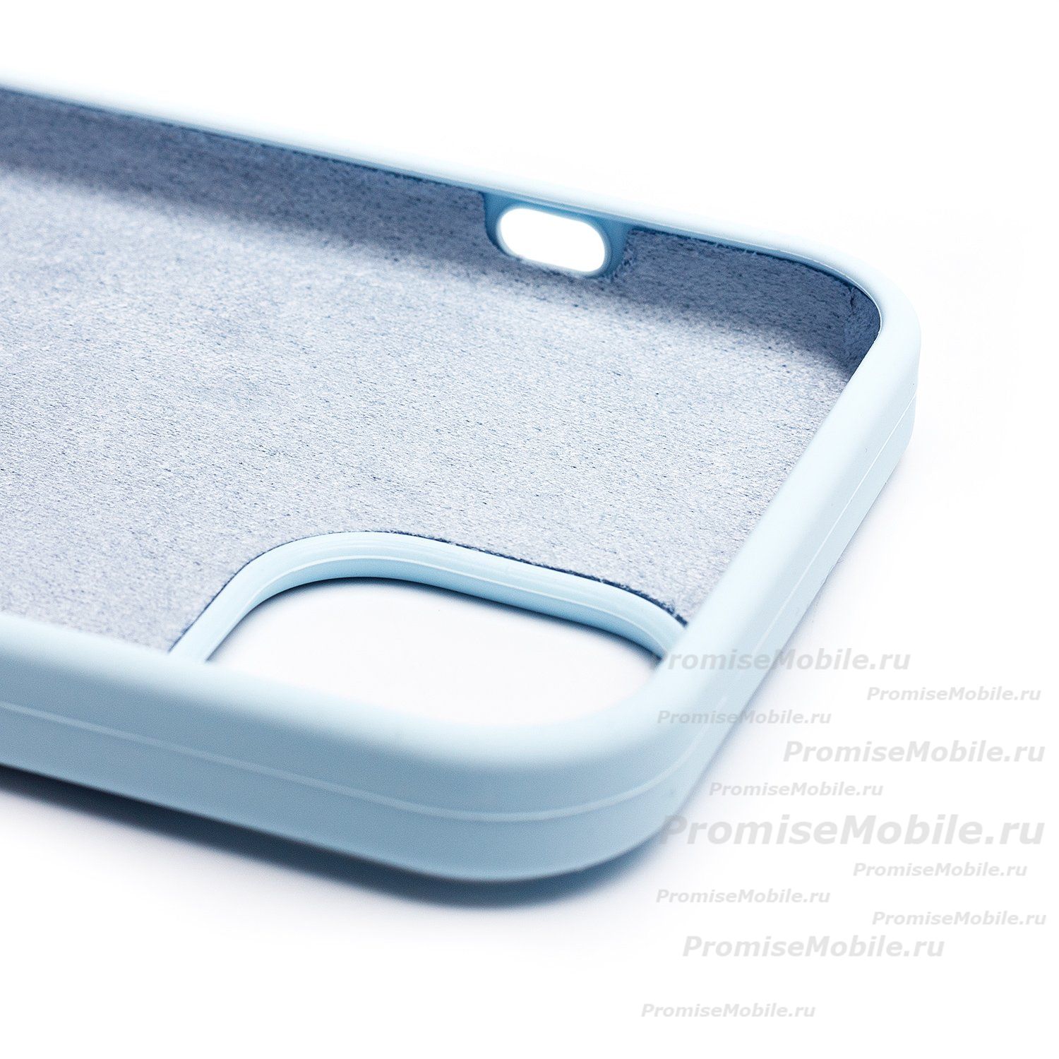 Чехол для Apple iPhone 15 Plus силиконовый Soft Touch <пастельно-синий> (премиум) ― 