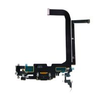 Шлейф для Apple iPhone 13 Pro Max на системный разъем и микрофон <черный>