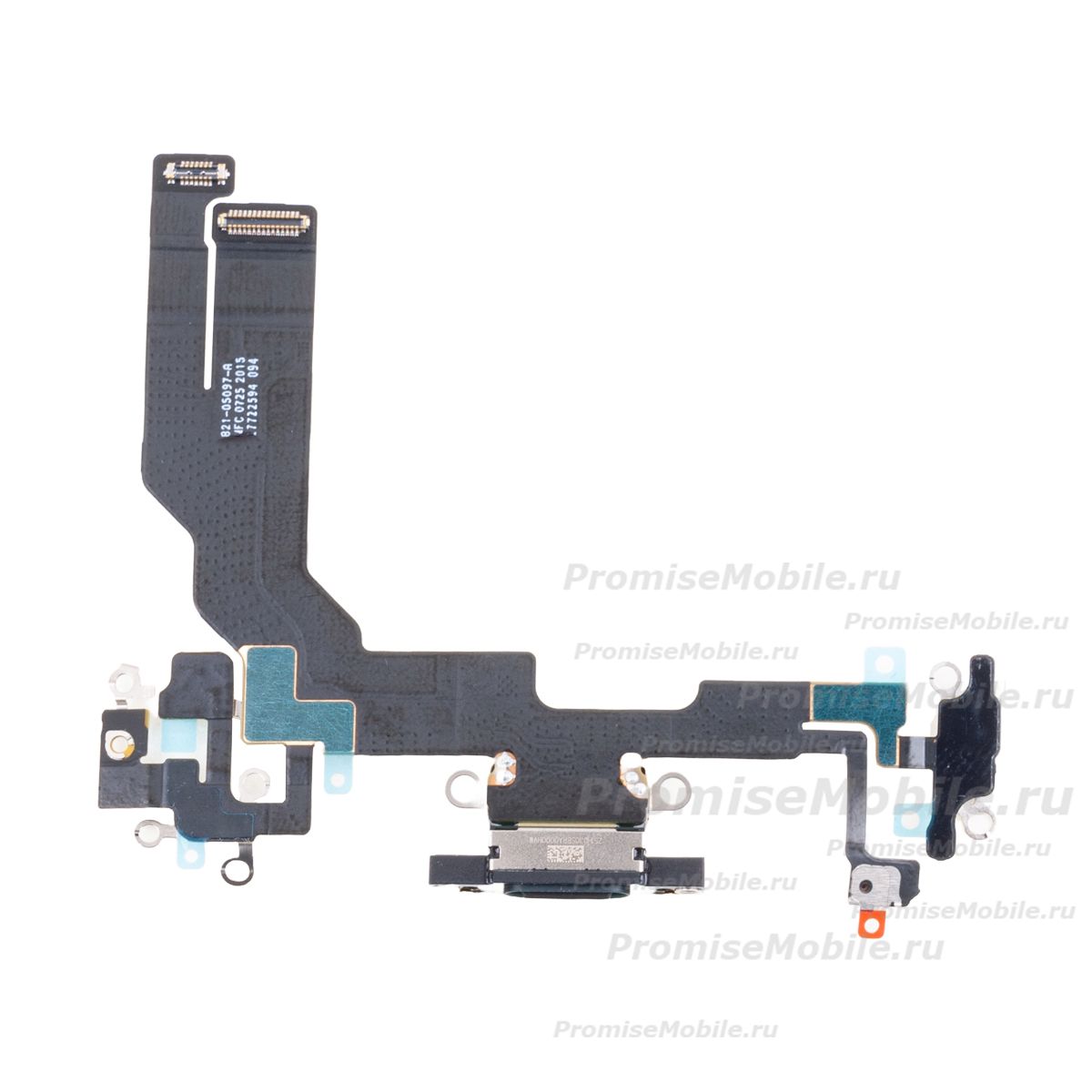 Шлейф для Apple iPhone 16e на системный разъем и микрофон <черный> (оригинал) ― 