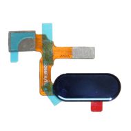 Шлейф для Huawei Honor 9 Premium на кнопку HOME в сборе <синий>
