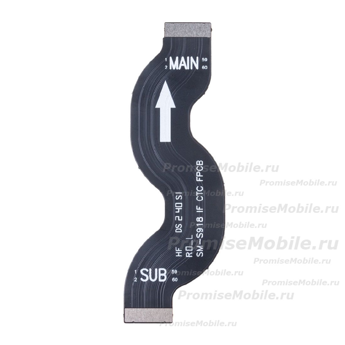 Шлейф для Samsung SM-S918B (Galaxy S23 Ultra) основной межплатный (широкий) ― 