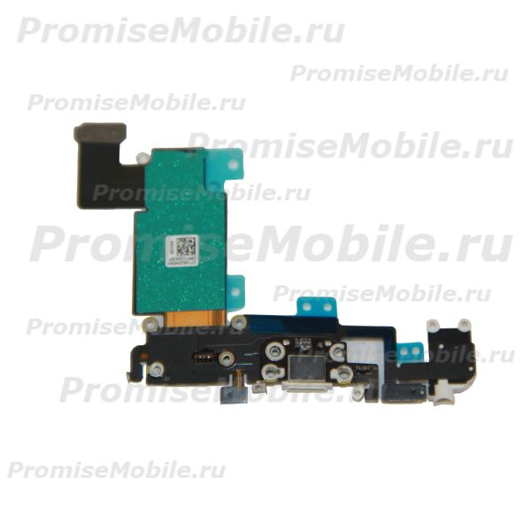 Шлейф для Apple iPhone 6s Plus на системный разъем, разъем гарнитуры и микрофон <белый> ― 