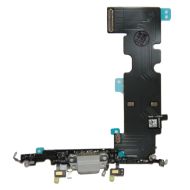 Шлейф для Apple iPhone 8 Plus на системный разъем и микрофон <белый>