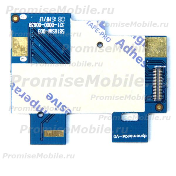 Плата для Asus ZenFone Go (ZB551KL) с разъемом для Sim-карты и карты памяти, вспышкой камеры и кнопками громкости ― 
