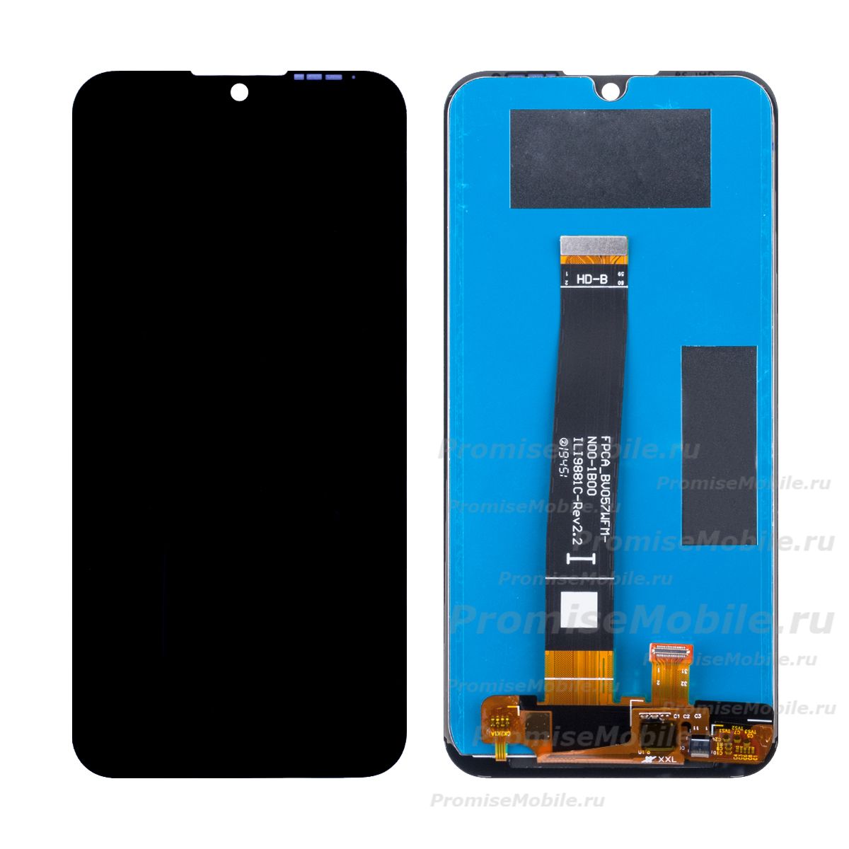 Дисплей для Huawei AMN-LX9 (Rev 2.2) в сборе с тачскрином <черный> ― 