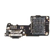 Плата нижняя для Xiaomi 12 на системный разъем, разъем Sim-карты и микрофон