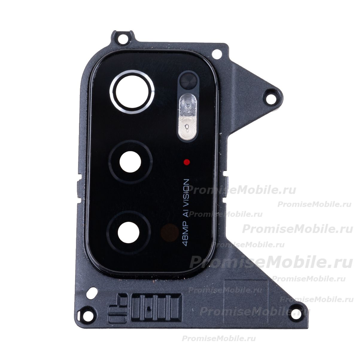 Стекло камеры для Xiaomi M2103K19PG в сборе с рамкой <черный> ― 