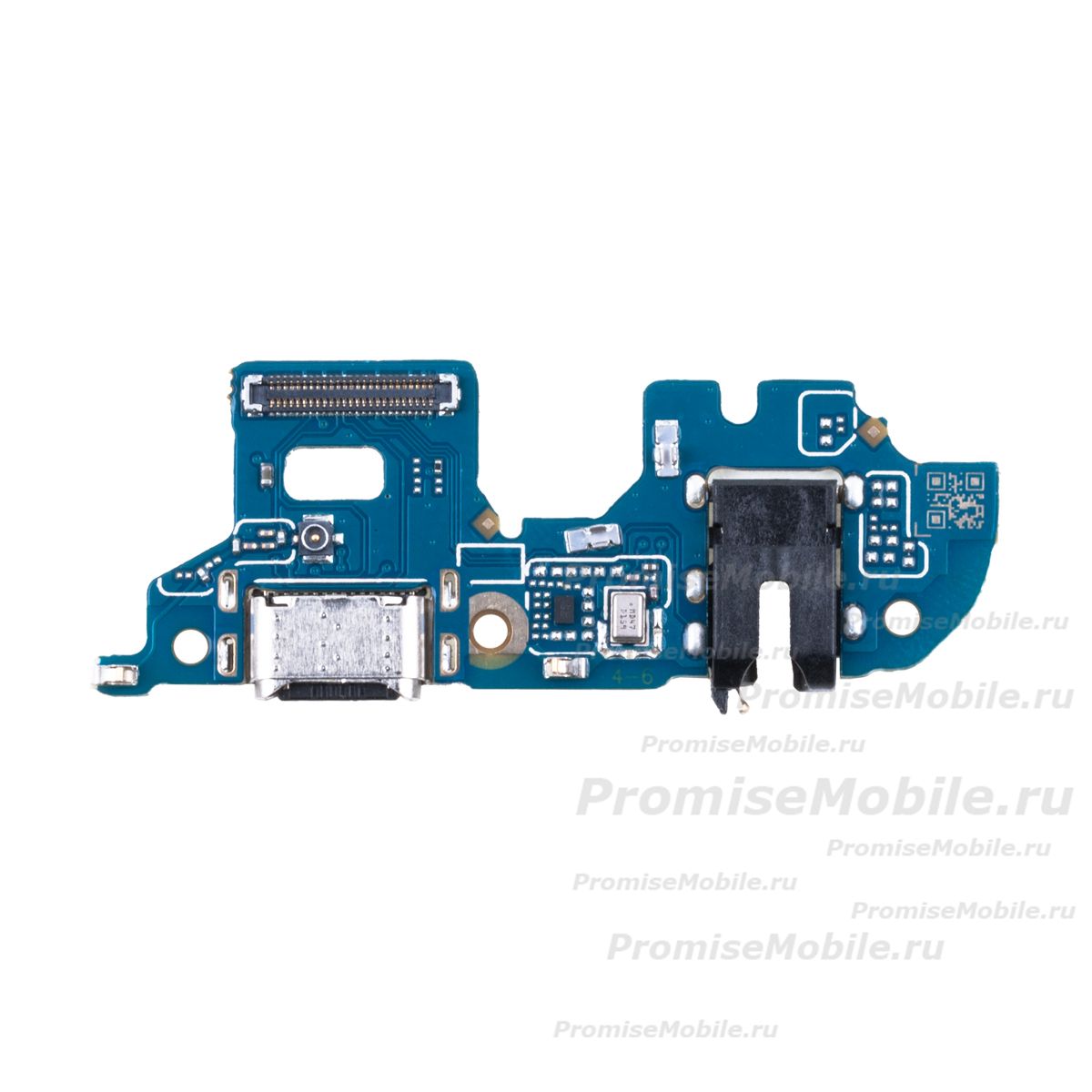 Плата нижняя для Realme Narzo 50 на системный разъем, разъем гарнитуры и микрофон ― 