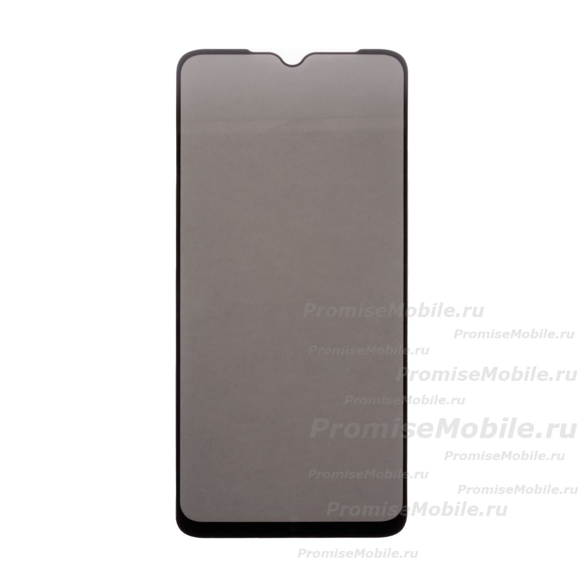 Защитное стекло для Xiaomi Poco C40 (2.5D/антишпион, полная наклейка) <черный> ― 