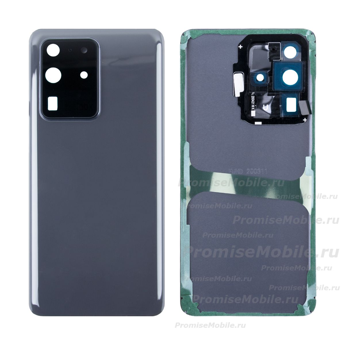 Задняя крышка для Samsung SM-G988B (Galaxy S20 Ultra) <серый> (оригинал) ― 