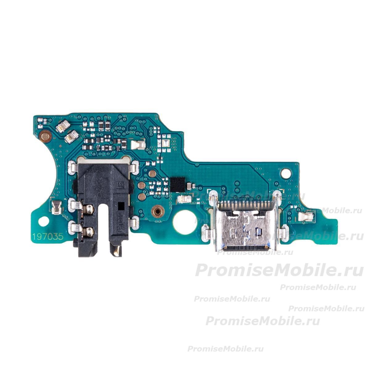 Плата нижняя для Samsung SM-A065F (Galaxy A06) на системный разъем, разъем гарнитуры и микрофон ― 