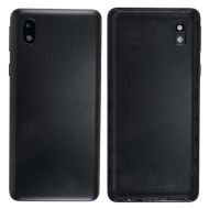 Задняя крышка для Samsung SM-A013F (Galaxy A01 Core) со стеклом камеры <черный>