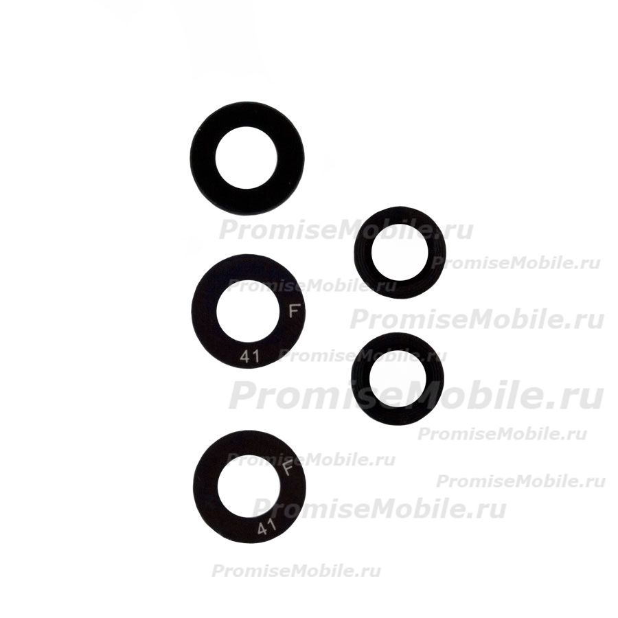 Стекло камеры для Samsung SM-A525F (Galaxy A52) (комплект 5шт.) <черный> ― 