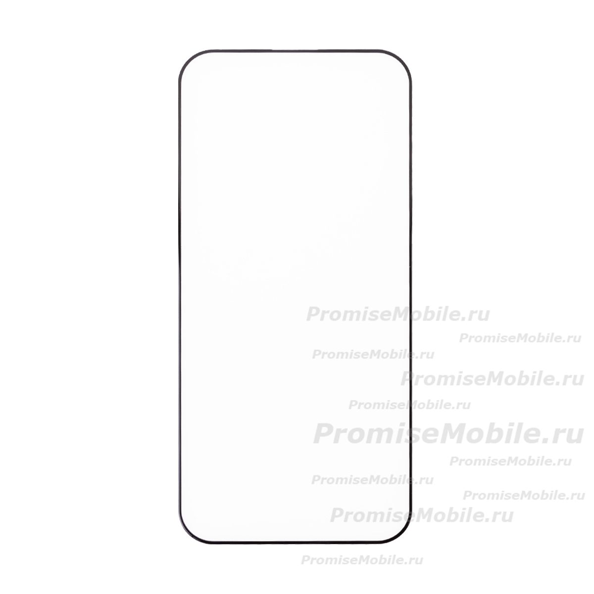 Защитное стекло для Apple iPhone 16 (2,5D/закаленное, матовое, полная наклейка) <черный> ― 