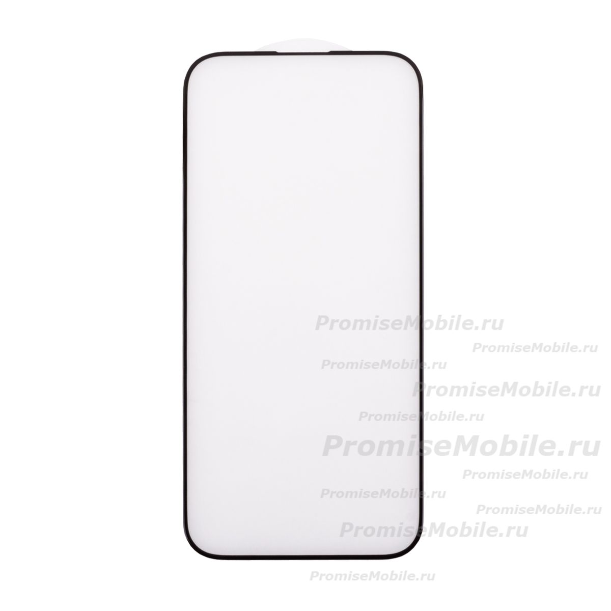 Защитное стекло для Apple iPhone 15 (2,5D/закаленное, матовое, полная наклейка) <черный> ― 