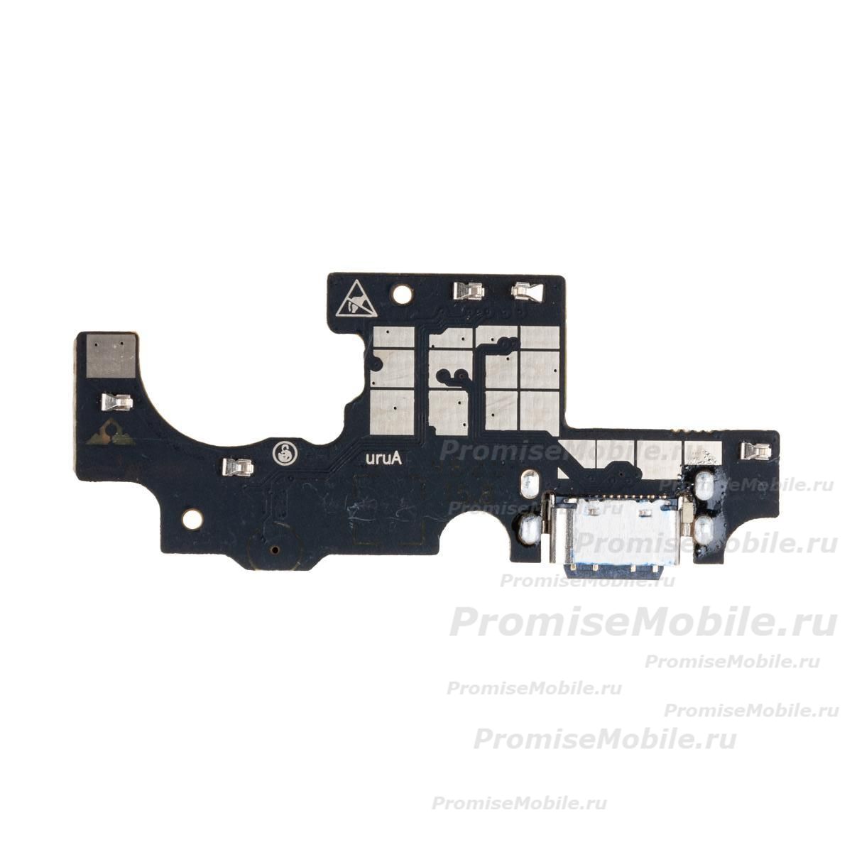 Плата нижняя для ZTE Blade A7s 2020 на системный разъем и микрофон ― 