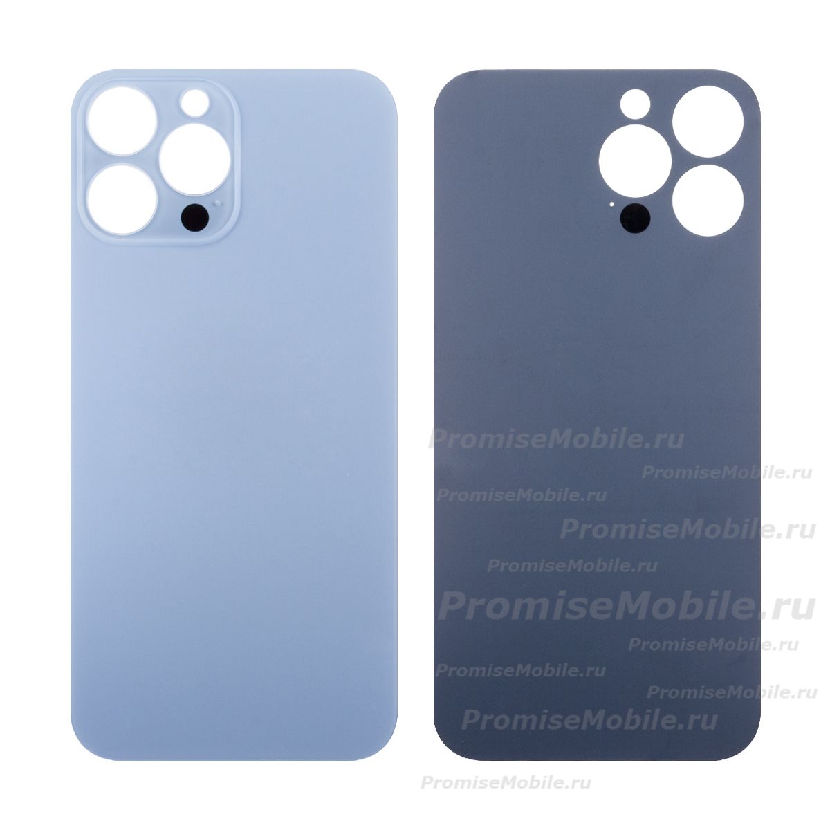 Задняя крышка для Apple iPhone 13 Pro Max (широкий вырез под камеру) <голубой> ― 