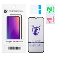 Защитное стекло для Infinix Note 12 2023 (X676C) (2,5D/закаленное, полная наклейка) <черный> в блистере