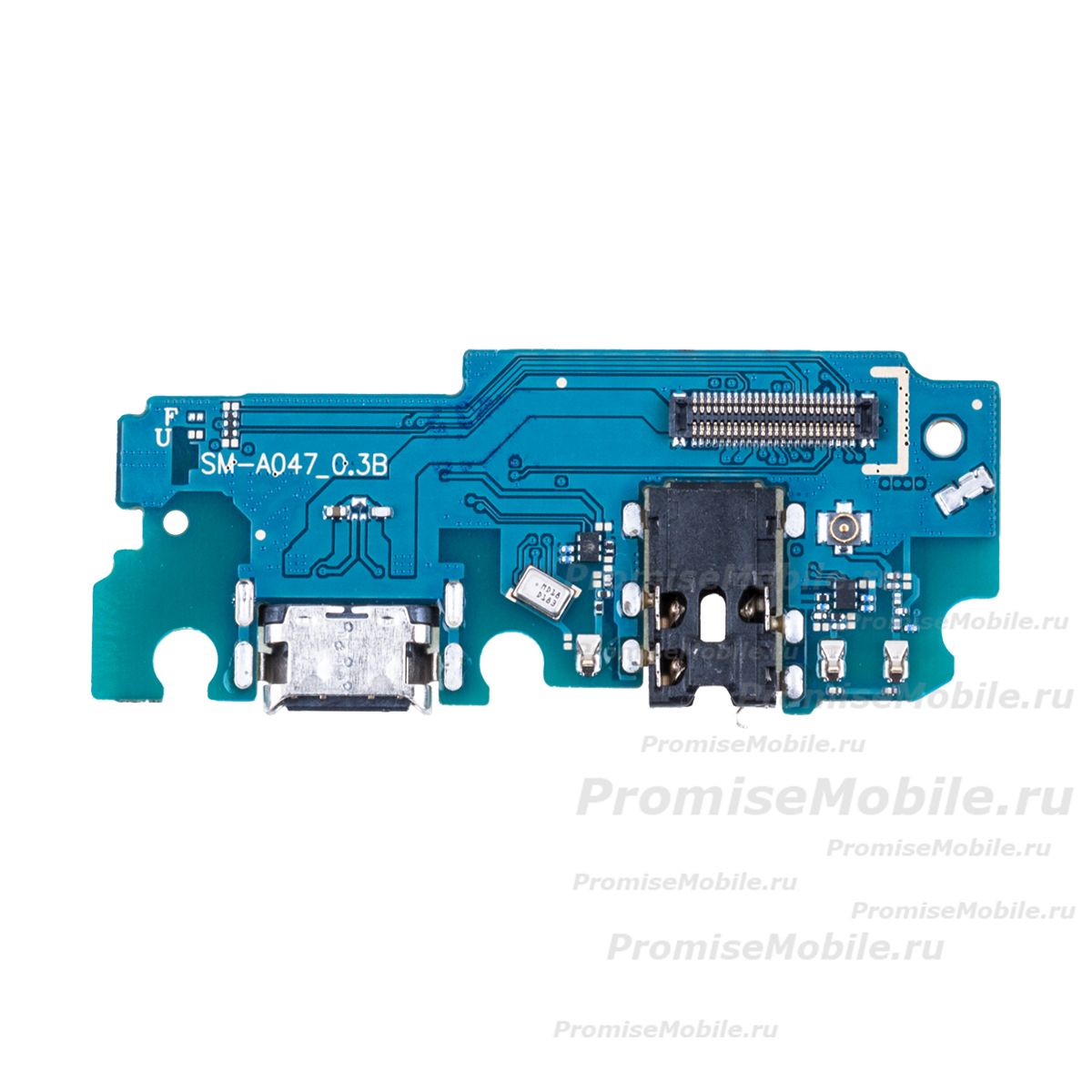 Плата нижняя для Samsung SM-A047F (Galaxy A04s) на системный разъем, разъем гарнитуры и микрофон ― 