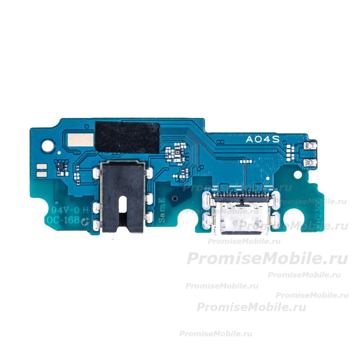 Плата нижняя для Samsung SM-A047F (Galaxy A04s) на системный разъем, разъем гарнитуры и микрофон ― 