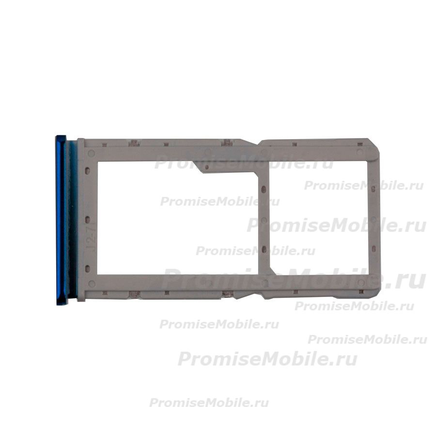 Лоток sim-карты для Xiaomi Redmi Note 8 Pro и карты памяти <синий> ― 