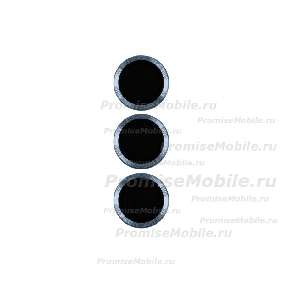 Защитное стекло линзы камеры для Apple iPhone 13 Pro Max (комплект 3 шт.) <голубой> ― 