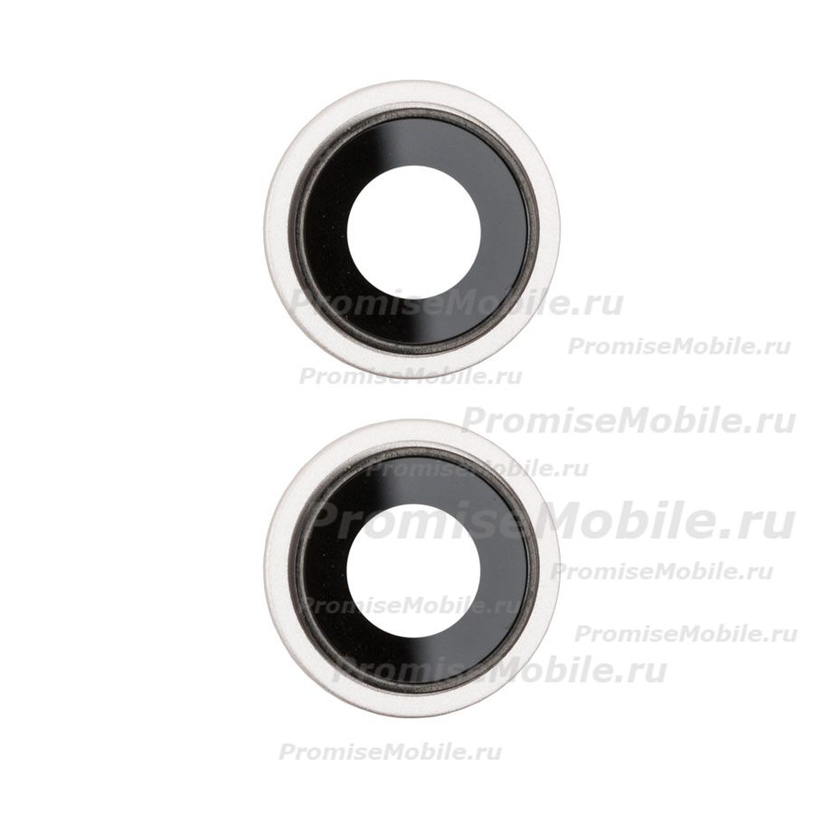 Стекло камеры для Apple iPhone 13 mini (комплект 2 шт.) <белый> ― 