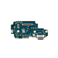 Плата нижняя для Samsung SM-S908B (Galaxy S22 Ultra) на системный разъем, разъем Sim-карты и микрофон (оригинал)
