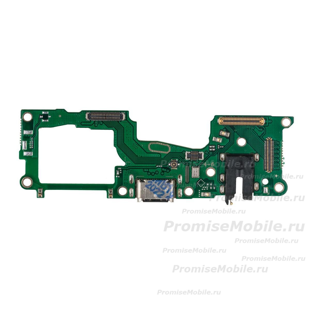Плата нижняя для Realme RMX3081 на системный разъем, разъем гарнитуры и микрофон ― 