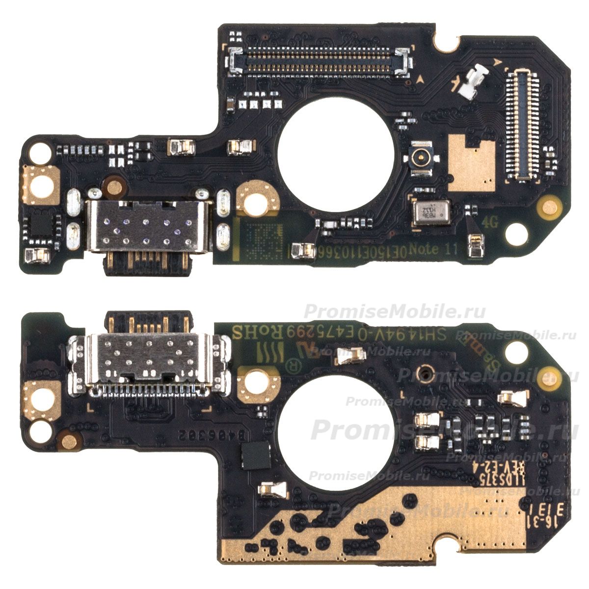 Плата нижняя для Xiaomi 23030RAC7Y на системный разъем и микрофон ― 